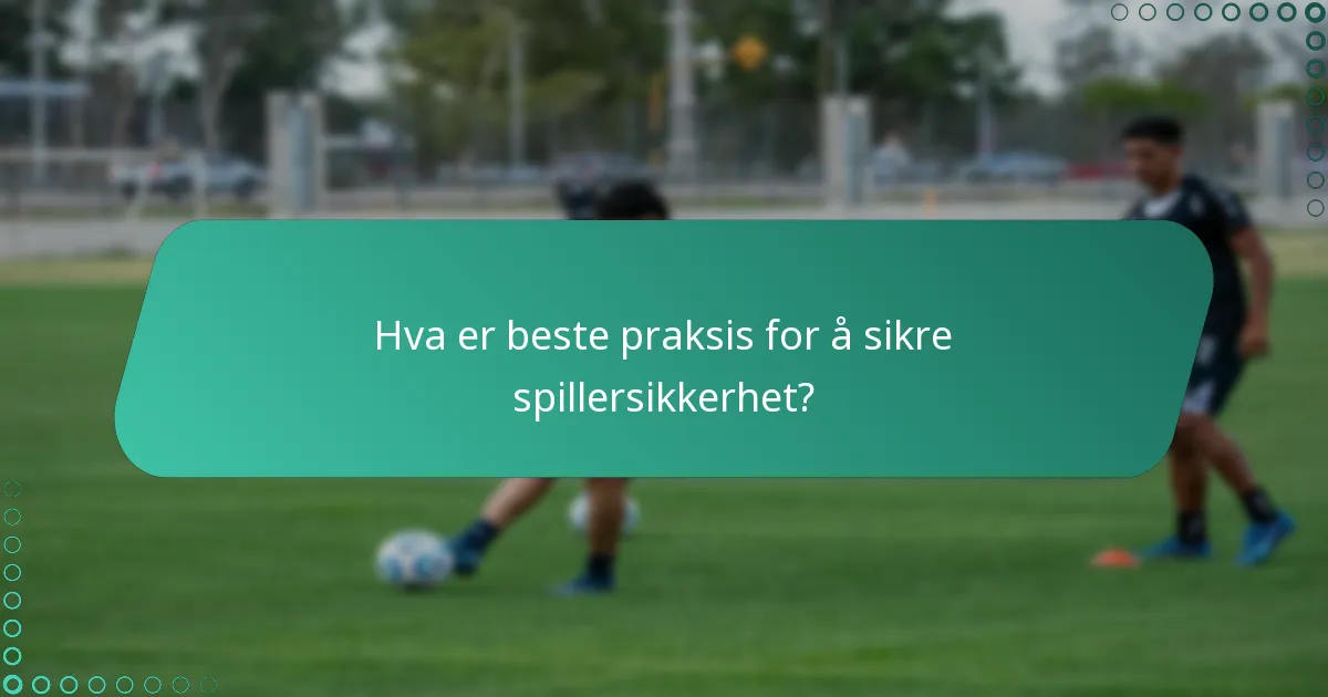 Hva er reglene for spillersikkerhet i 3-mot-3 fotball?