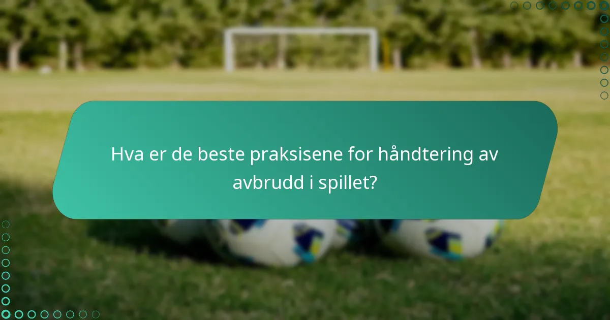Hvilke protokoller bør følges for spiller skader i 3-mot-3 fotball?
