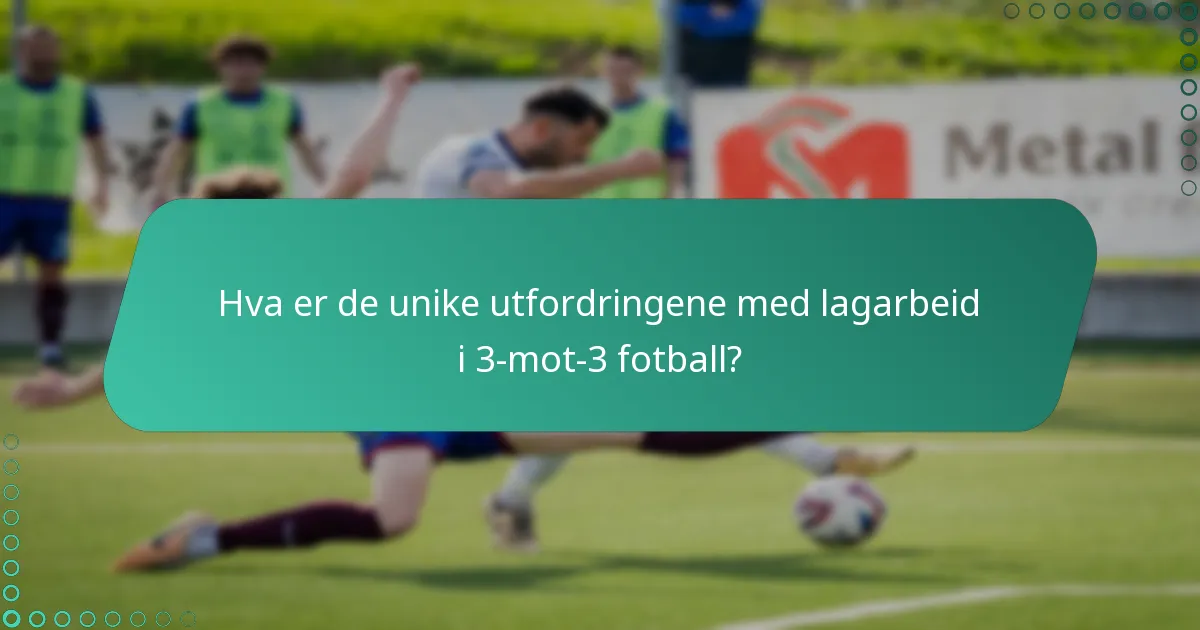 Hvordan kan kommunikasjonen forbedres i 3-mot-3 fotball?