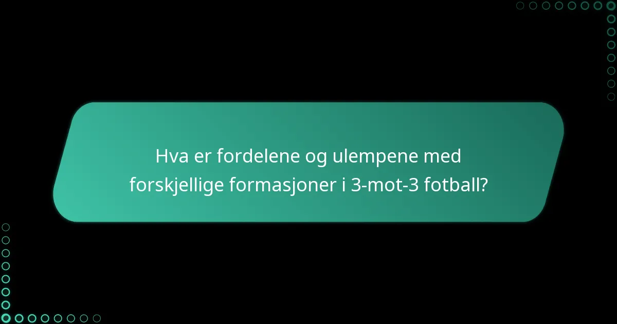 Hvordan opprettholde stabilitet i formasjonen under spill?