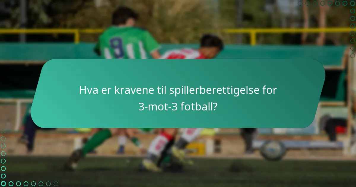 Hvordan håndteres kampavbrudd i 3-mot-3 fotball?