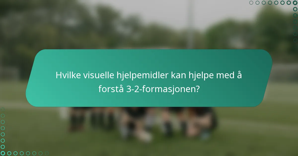 Hvilke visuelle hjelpemidler kan hjelpe med å forstå 3-2-formasjonen?